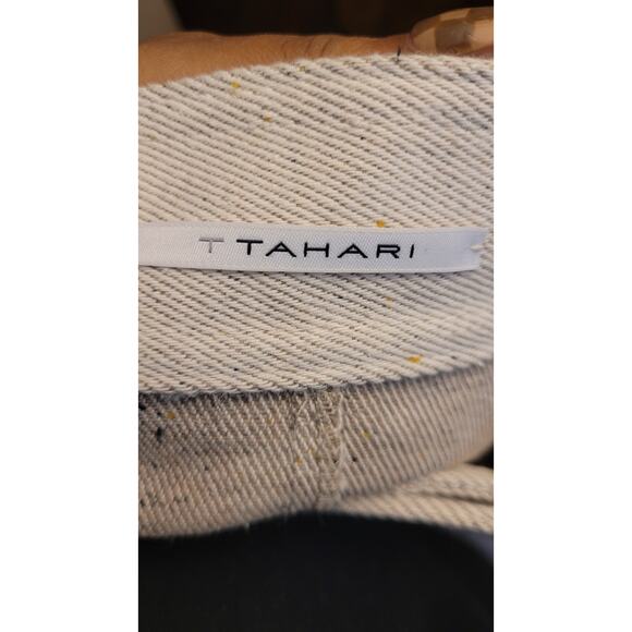 Tahari Cream Cotton Blend Skirt - Picture 4 of 4